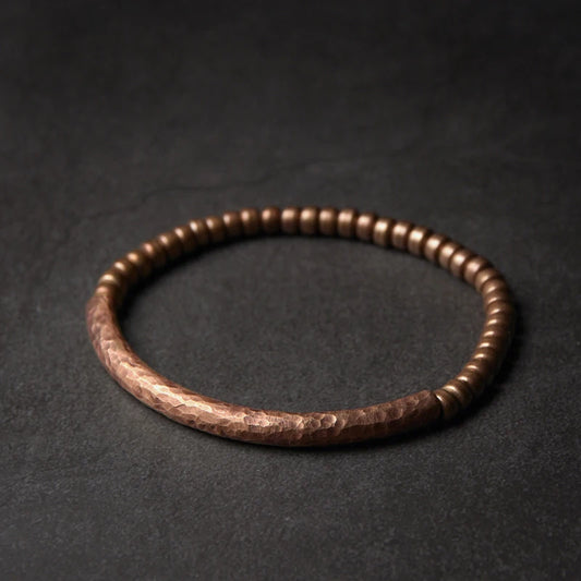 Handmade Hammered Pure Copper Bracelet