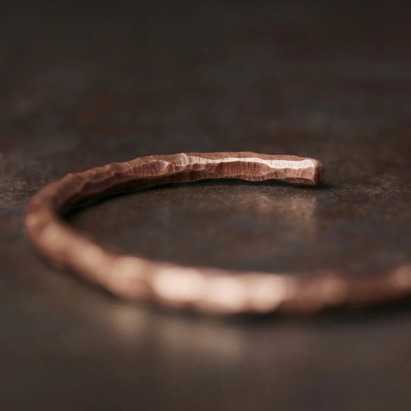 Hammered Vintage Pure Copper Bracelet